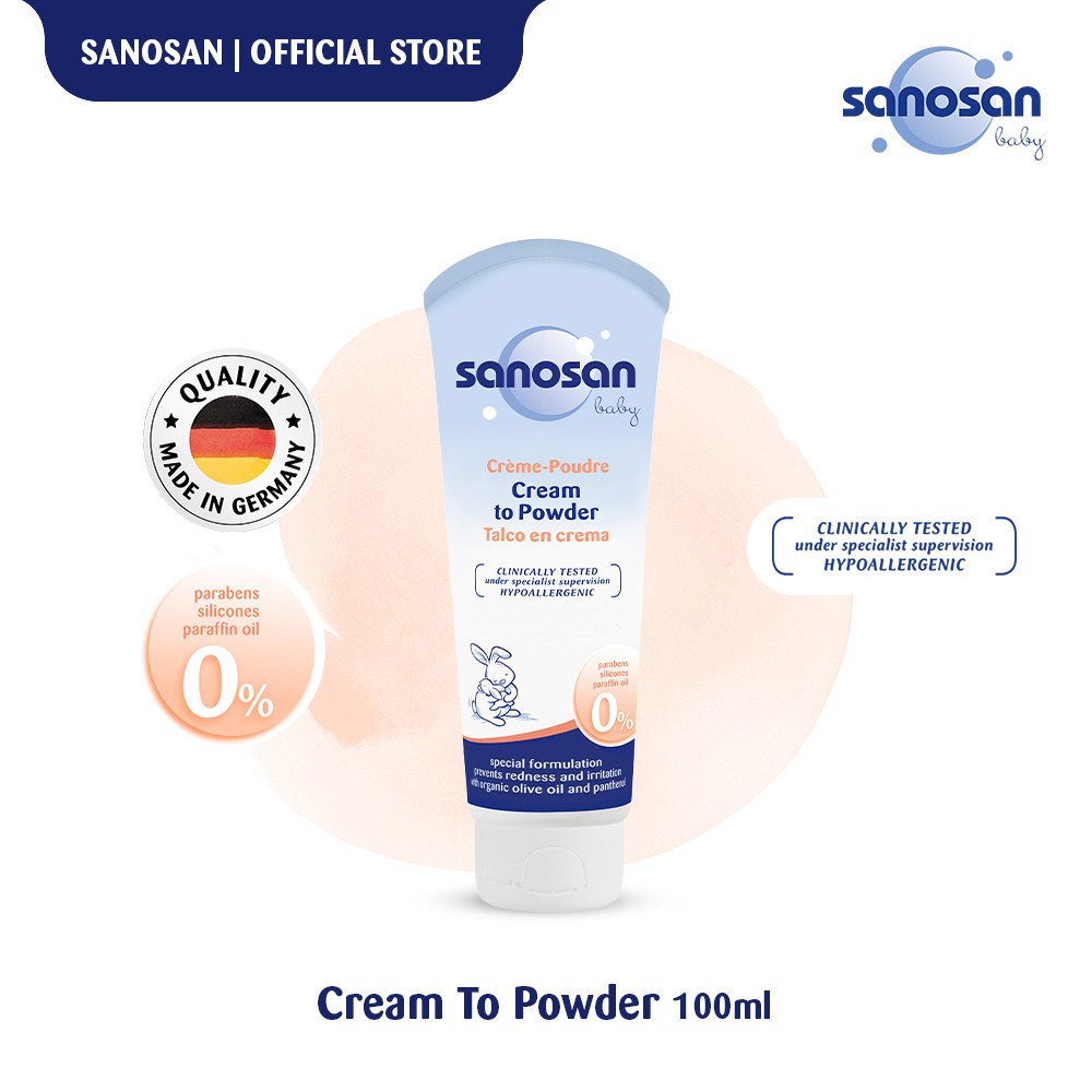 Sanosan Baby Cream To Powder 100ml