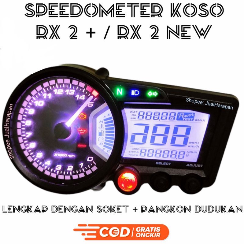 Jual speedometer koso rx 2+ spedometer rx 2 new Shopee Indonesia
