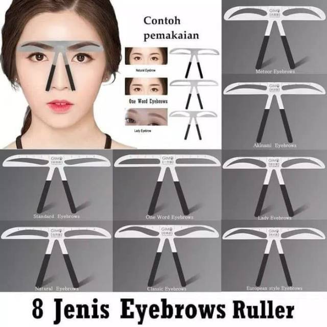 Cetakkan Sulam Alis/ Pembentuk alis Eyebrow permanen RuLeR Natural