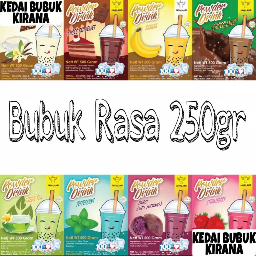 

Bubuk minuman/ Serbuk Minuman/ Powder Drink, Bubuk Rasa thai tea boba ice cream Javaland 250gr