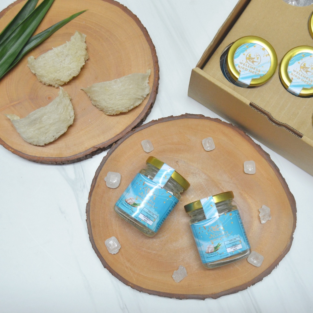 

Minuman Sarang Burung Walet Wellness Bird Nest Asli 100% dgn Pandan 6 Jar - 35%