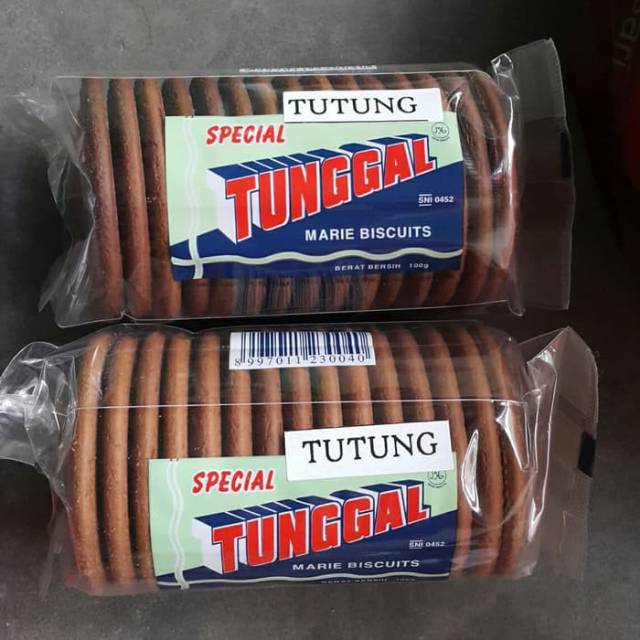 

BISKUIT MARIE TUTUNG SPECIAL OVER BAKED TUNGGAL 100 GR KUE MARIE GOSONG MURAH