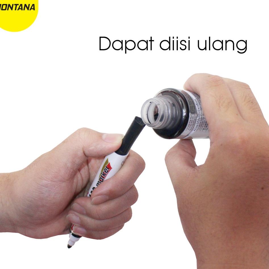 

Garansi Original MONTANA Spidol Whiteboard (MW-12) - Hitam