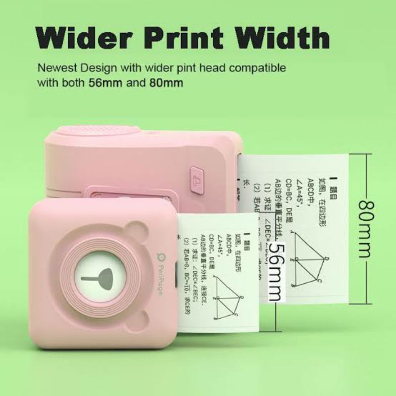 Printer peripage lucu mungil kecil portable ATAU case peripage peri page transparant