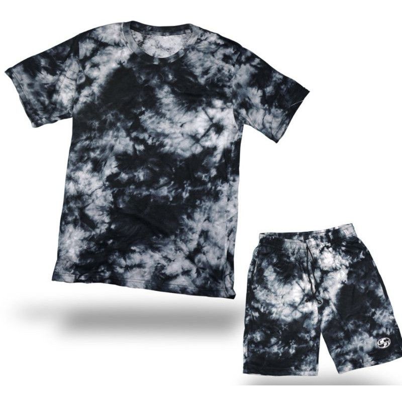 set celana pendek tie dye size S-5XL