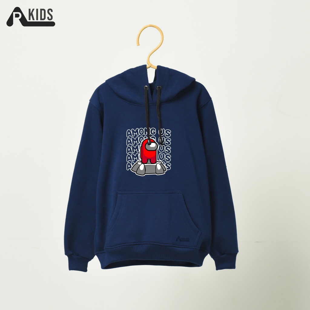 Hoodie Anak Perempuan / Laki-laki Motif Karakter Warna Navy