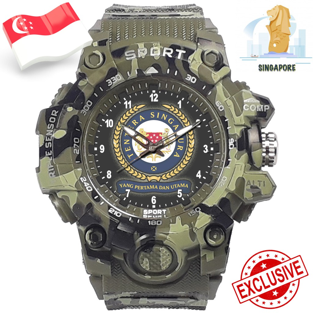 (EXCLUSIVE) JAM TANGAN TENTARA SINGAPURA. ANGKATAN BERSENJATA REPUBLIK SINGAPURA 2