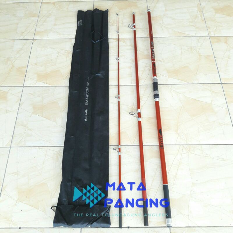 Joran sambung 3 iroly sakaw surf 390 420