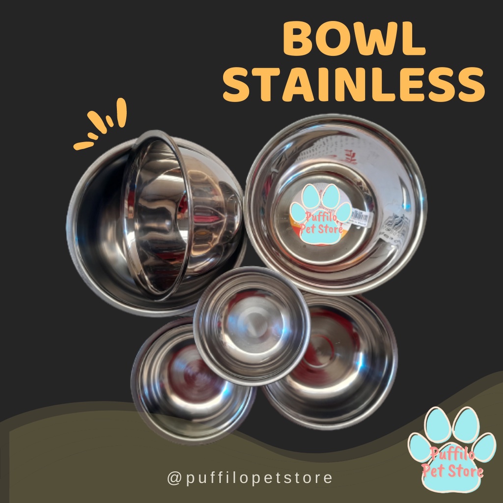 BOWL STAINLESS STEEL / MANGKUK ANTI KARAT HARGA PER 6 PCS GROSIR