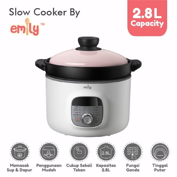 (KHUSUS GOSEND) Emily - Slow Cooker 2.8L