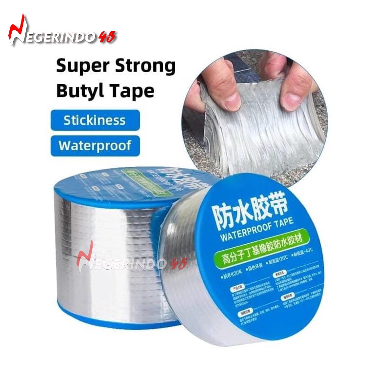 Lakban Anti Bocor Anti Air Lakban Aluminium Foil Butyl Waterproof Tape