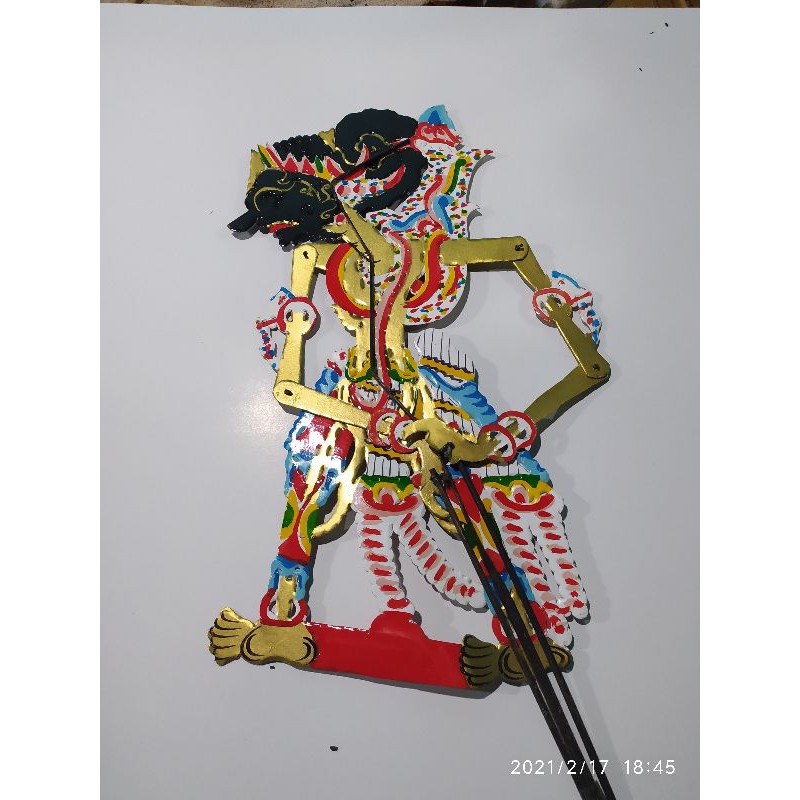 WAYANG kertas duplex JAYADRATA/joyodroto ukuran standar pentas pedalangan
