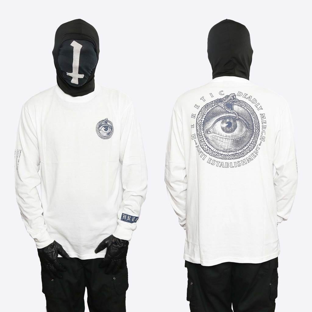 Heretic - Longsleeve T-shirt - Snake Eye White