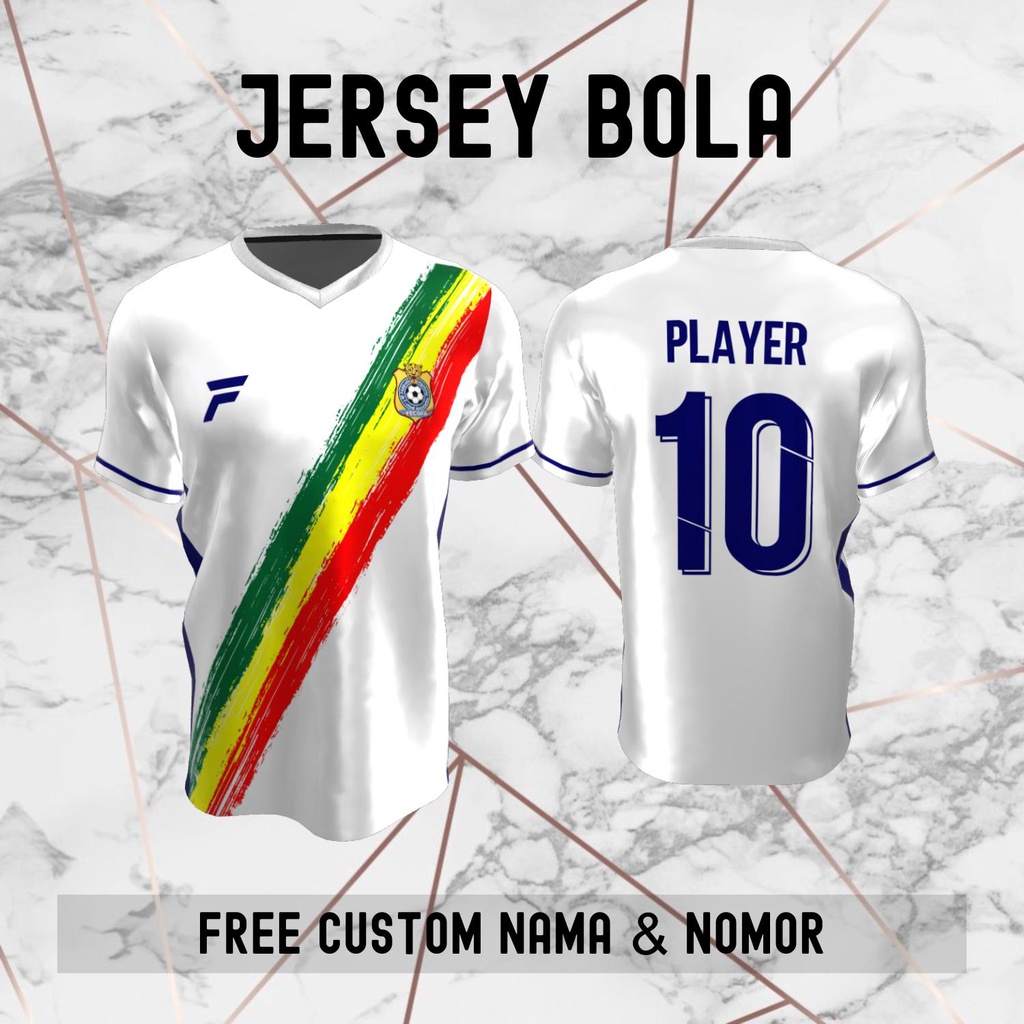Jersey Kongo Timnas Negara Bola Baju Kaos Custom Nama dan Nomor Punggung - 267