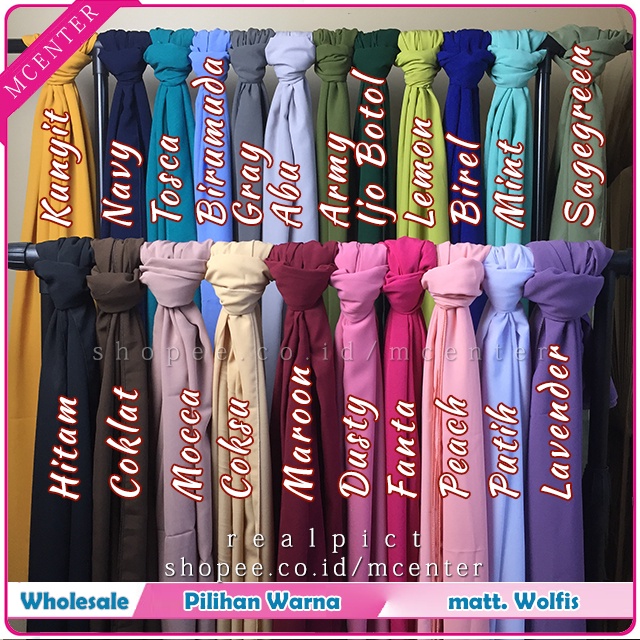 versi 2 hijab segiempat wolfis ukuran 150 x 150 cm wellcome affilate