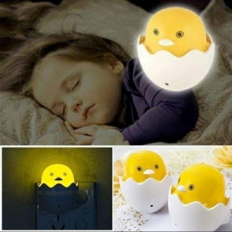 Lampu Tidur LED Sensor Cahaya Lampu Tidur Telur Ayam Lampu Telur Unik