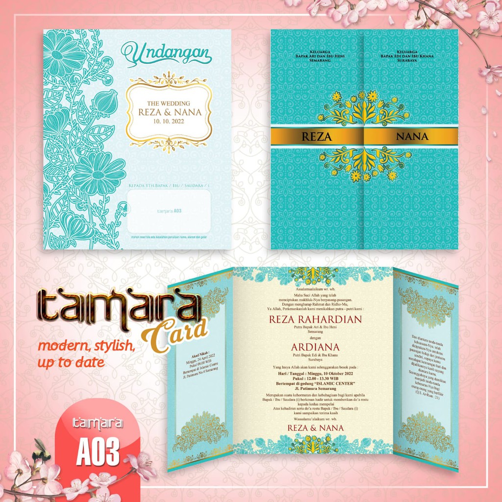 Jual Tamara A03 Plastik Opp Blanko Undangan Blangko Undangan Undangan Murah Indonesia 8561