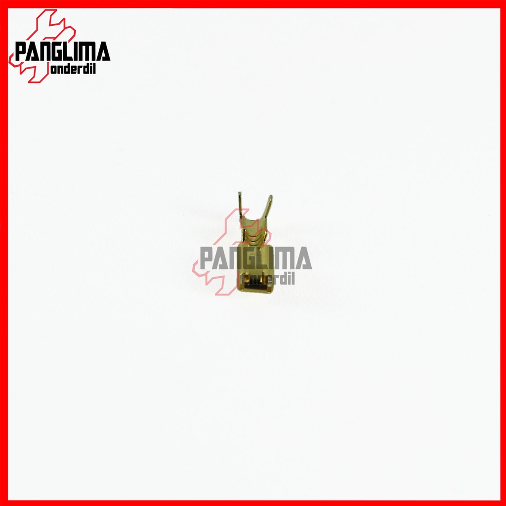 Skun Kabel Gepeng 3 x 16 mm-3mm 3x16  Female-Bikang-Cewe-Perempuan Sekun-Terminal Connector-Conector-Konektor Pipih Socket-Soket Kecil-Mini Kuningan