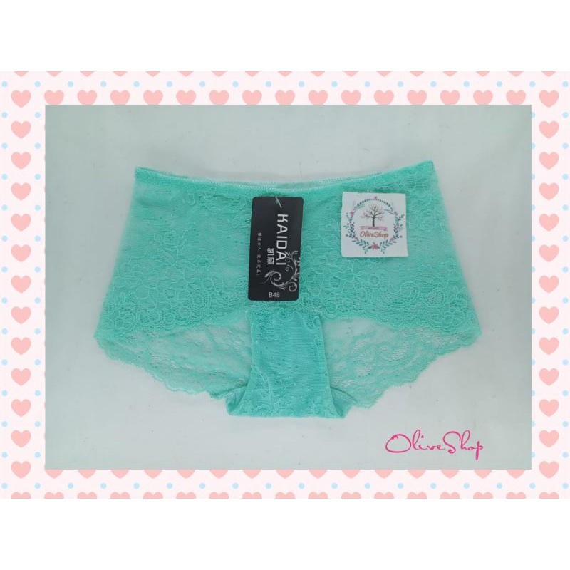 OliveShop ❤️ Celana Dalam CD Boxer Renda Seksi Mewah Nyaman Kaidai Kode B48