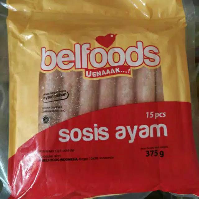 

Sosis ayam belfoods 15 pcs (grab express only)