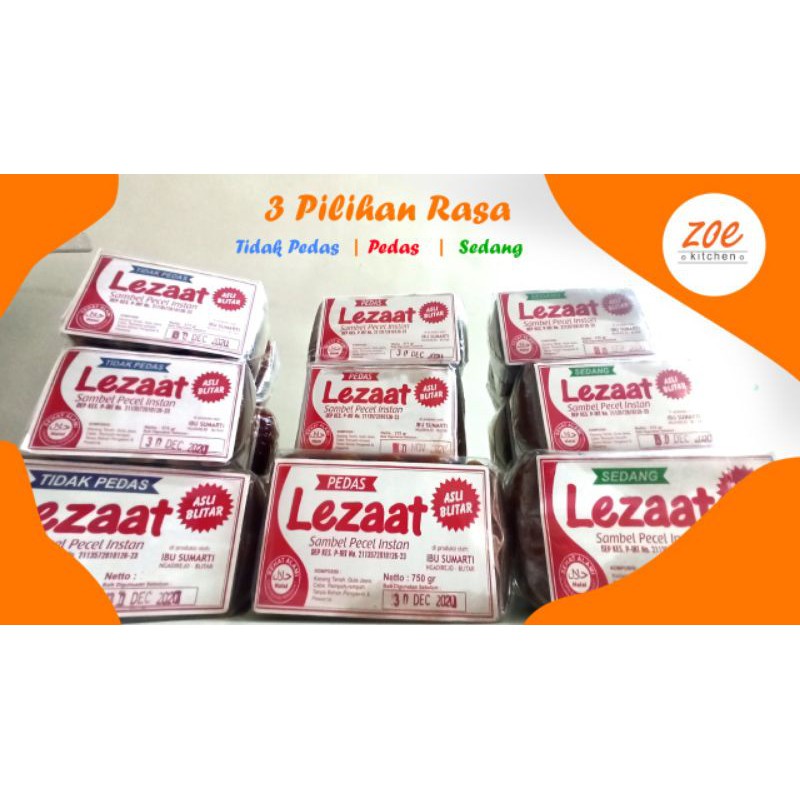 

sambel pecel lezaat ukuran 750 gr