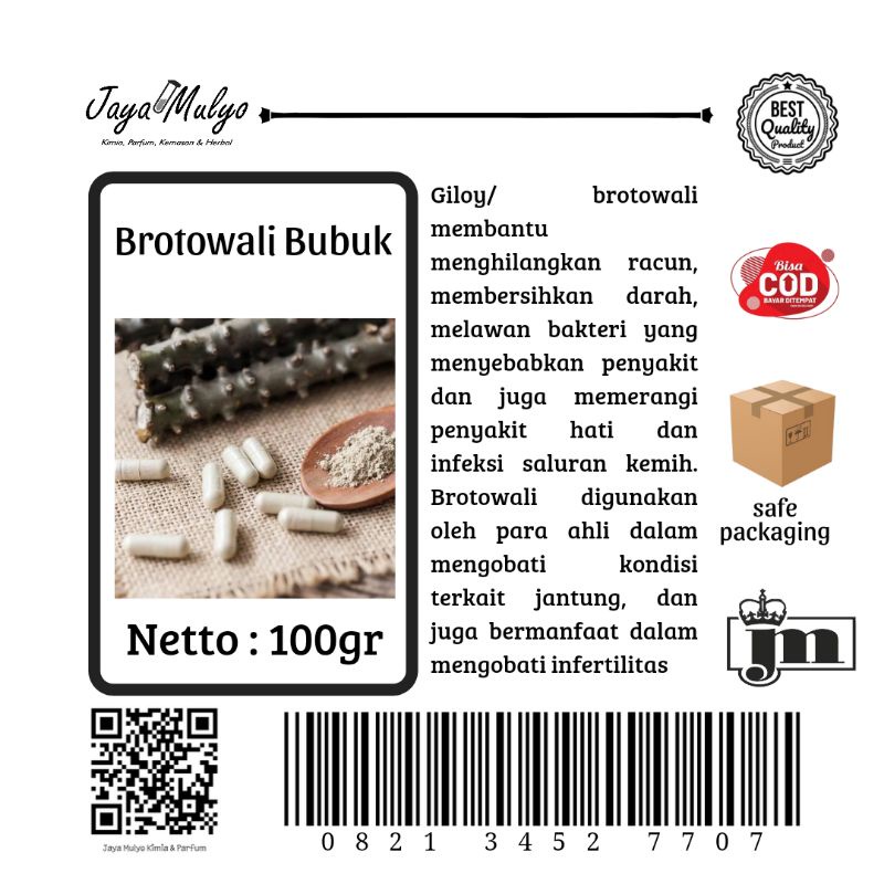 

Brotowali Bubuk (100gr)