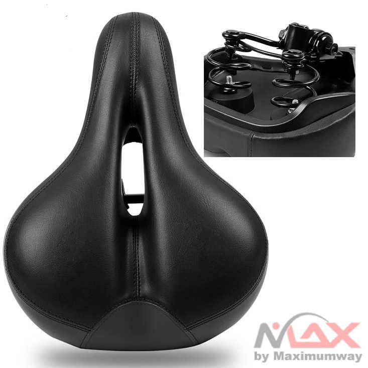 WEST BIKING Sadel Sepeda Bike Saddle Leather Warna Hitam