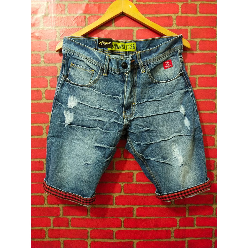 /CELANA JEANS PENDEK SOBEK VLG36 DISTRO/celana pendek murah/celana pendek pria terbaru masa kini