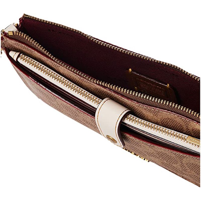 Noa Pop-Up Messenger In Colorblock Signature Canvas(Coach 37458)