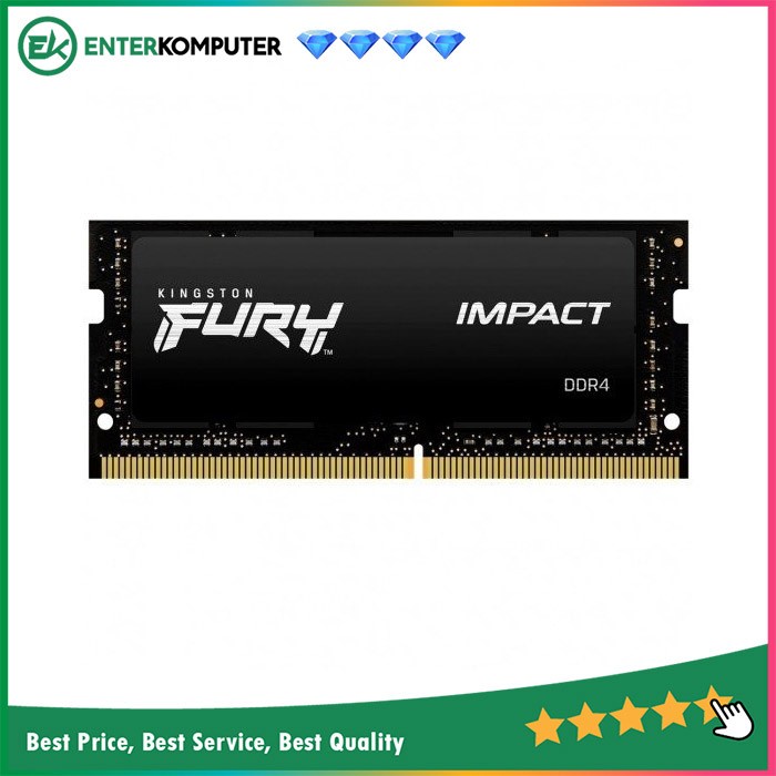 Kingston Fury Impact SO-DIMM DDR4 16GB PC25600 Single - KF432S20IB/16