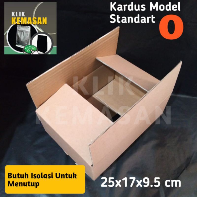 

KARDUS O COKLAT 25x17x9,5 cm DUS DOS KARTON BOX KOTAK PACKING AKSESORIS