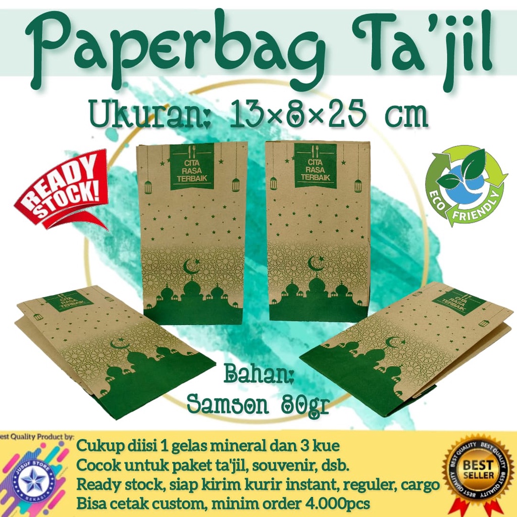 

Paperbag Ta'jil/ Jumat Berkah/ Kantong kertas Souvenir