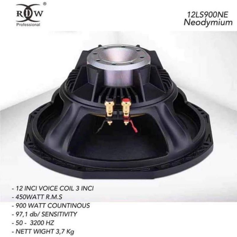 Speaker RDW 12LS900NE NEODYMIUM Original Speaker Balap