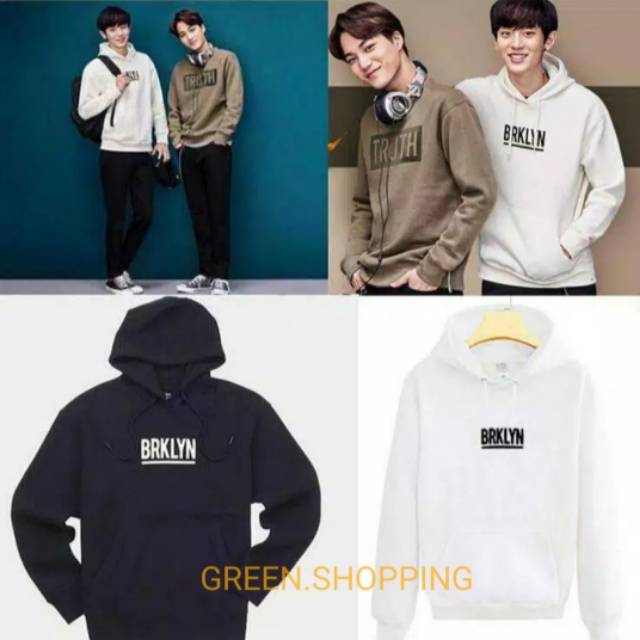 SWEATER HOODIE EXO CHANYEOL BRKLYN JAKET KEREN [COD]