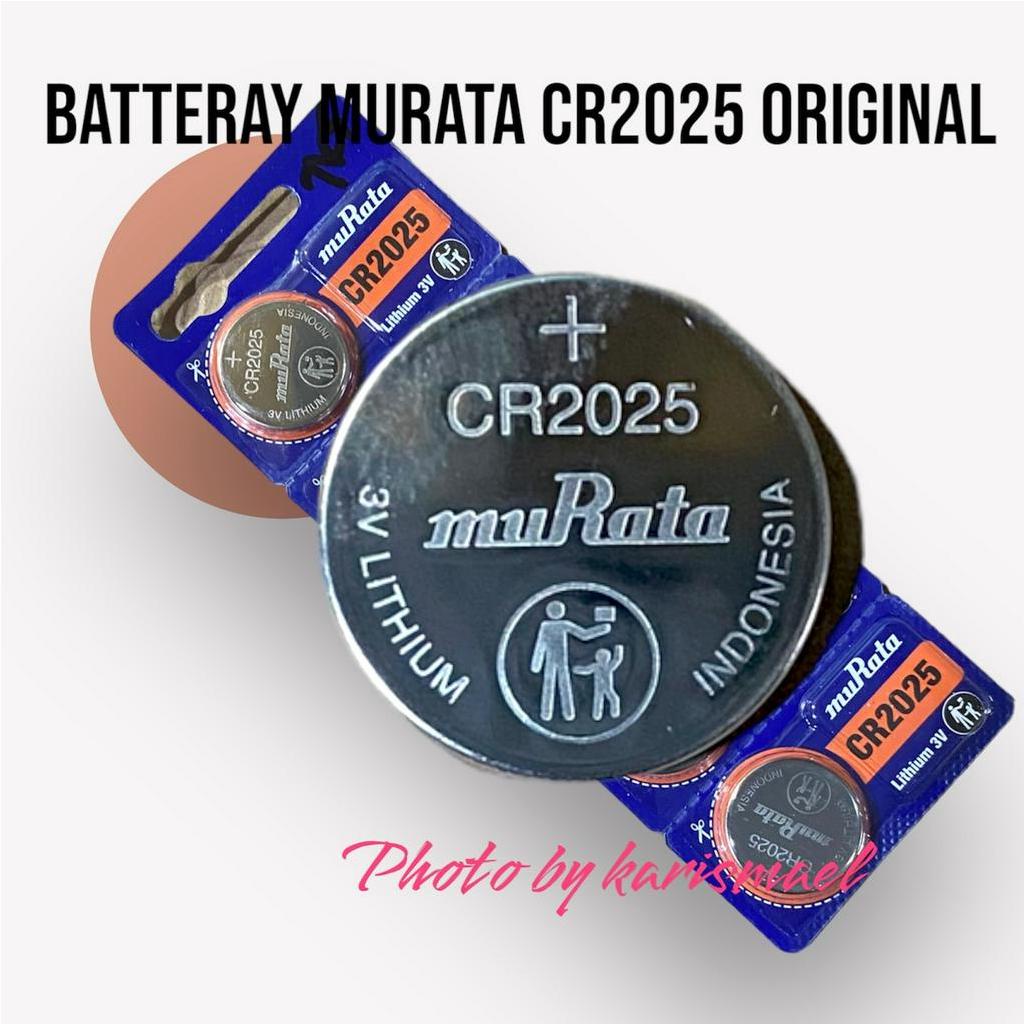 BATERAI LITHIUM  BATTERAY CR2025 CR 2025 CMOS JAM KOMPUTER LAPTOP TIMBANGAN  MURATA ORI