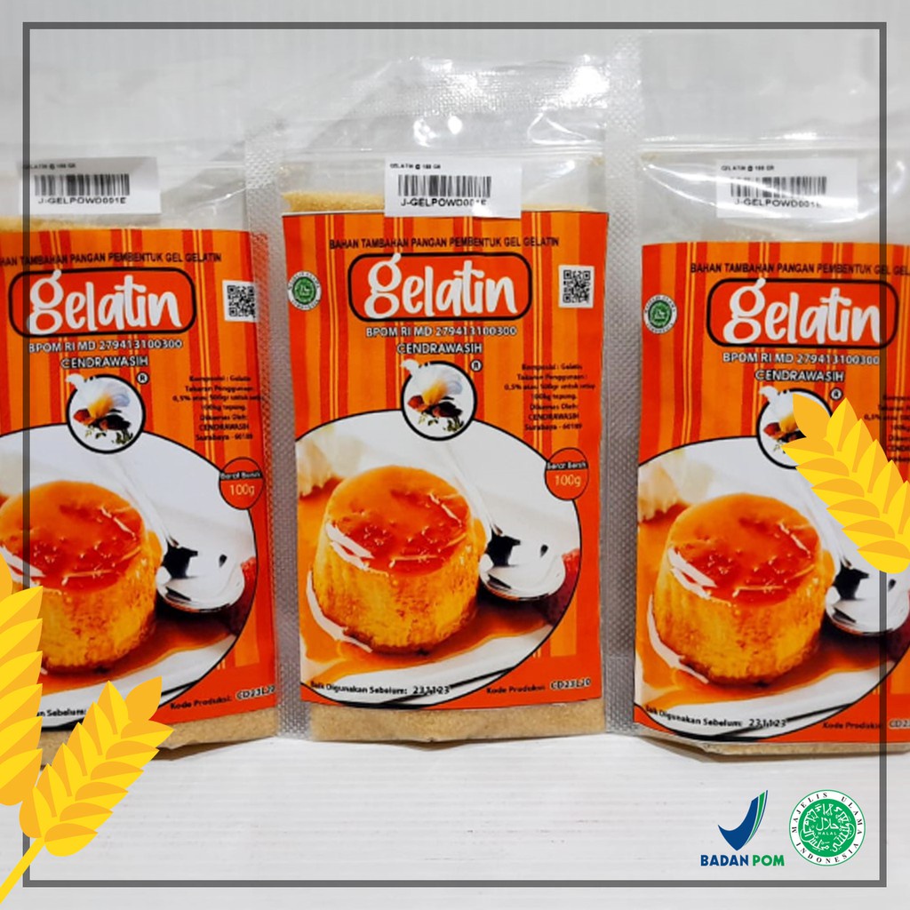 

Gelatin Powder cap Cendrawasih ( 150 gr )