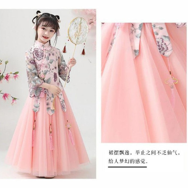 Dress Imlek Import Shanghai 4-12 tahun