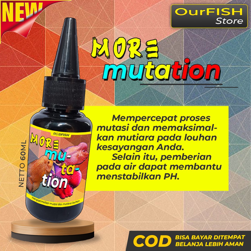 OURFISH - Vitamin Ikan Louhan Obat Mutasi Cencu Kamfa Golden Base Srd Red Monkey Bonsai Ori