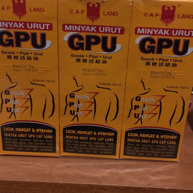 Minyak urut GPU 100 ml