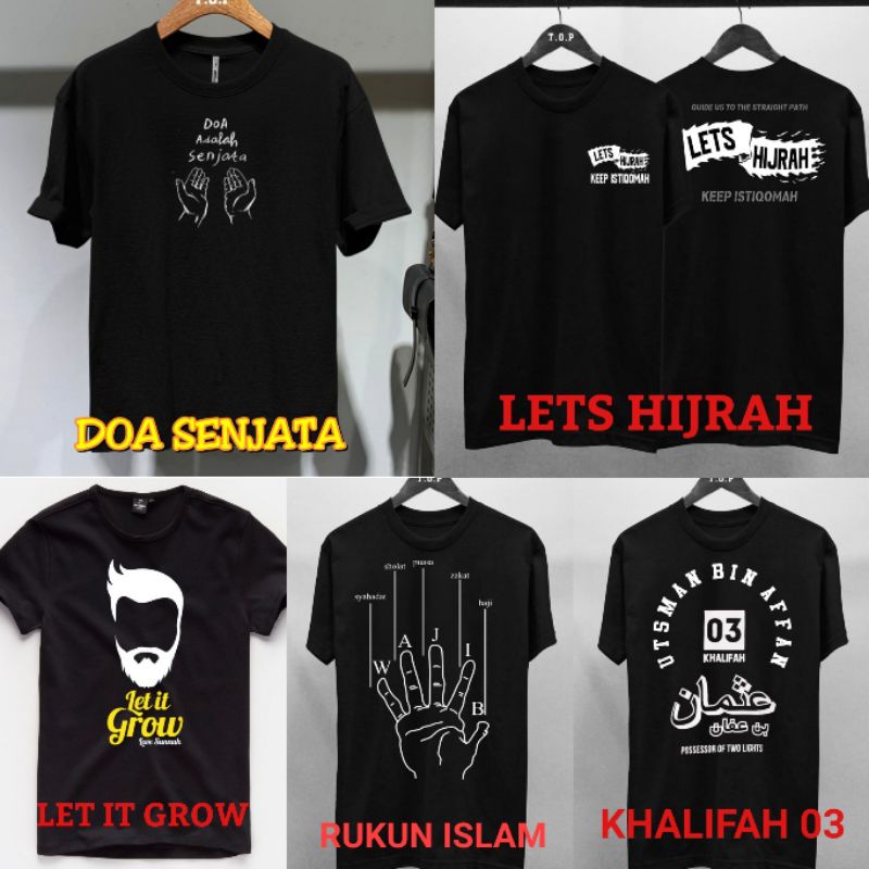 Kaos Dakwah Islami Ngaji yuk Tawheed Hijrah Muslim Distro Murah-3