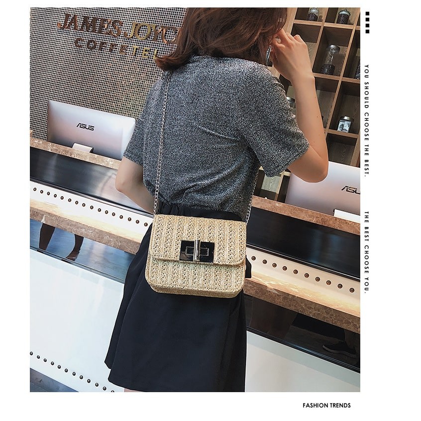 KFB11811 Tas Selempang Tas Cantik Rantai Emas