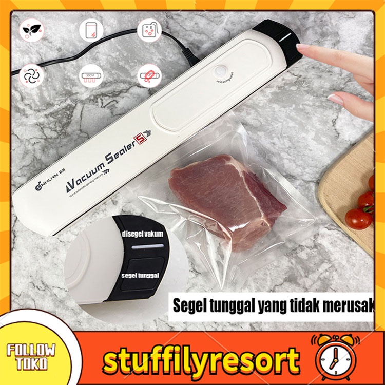 COD/ready stock/Peluncuran produk baru！Mesin Vacuum Sealer Makanan FOOD GRADE / Alat SEALER MAKANAN Hampa Udara