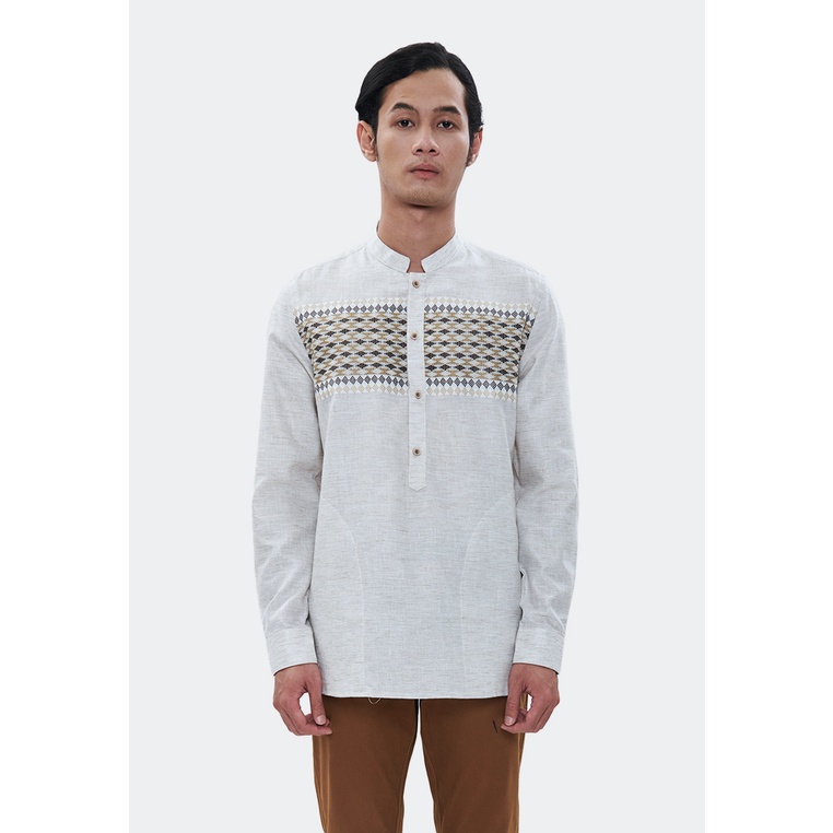 MANZONE kemeja koko lengan panjang NABEL