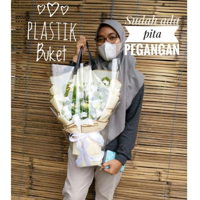 

NEW ARRIVAL Plastik opp buket 5pc sudah ada pita pegangan 3590 カ