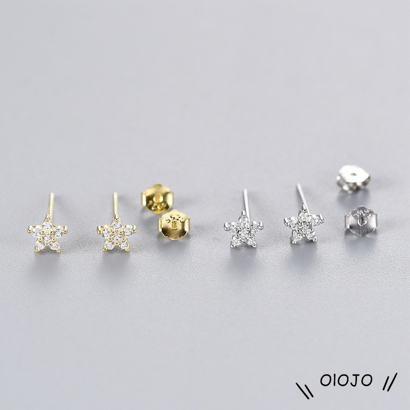 Versi Korea Dari Anting Zirkon Sederhana Aksesoris Pesta Fashion Jewelry - ol