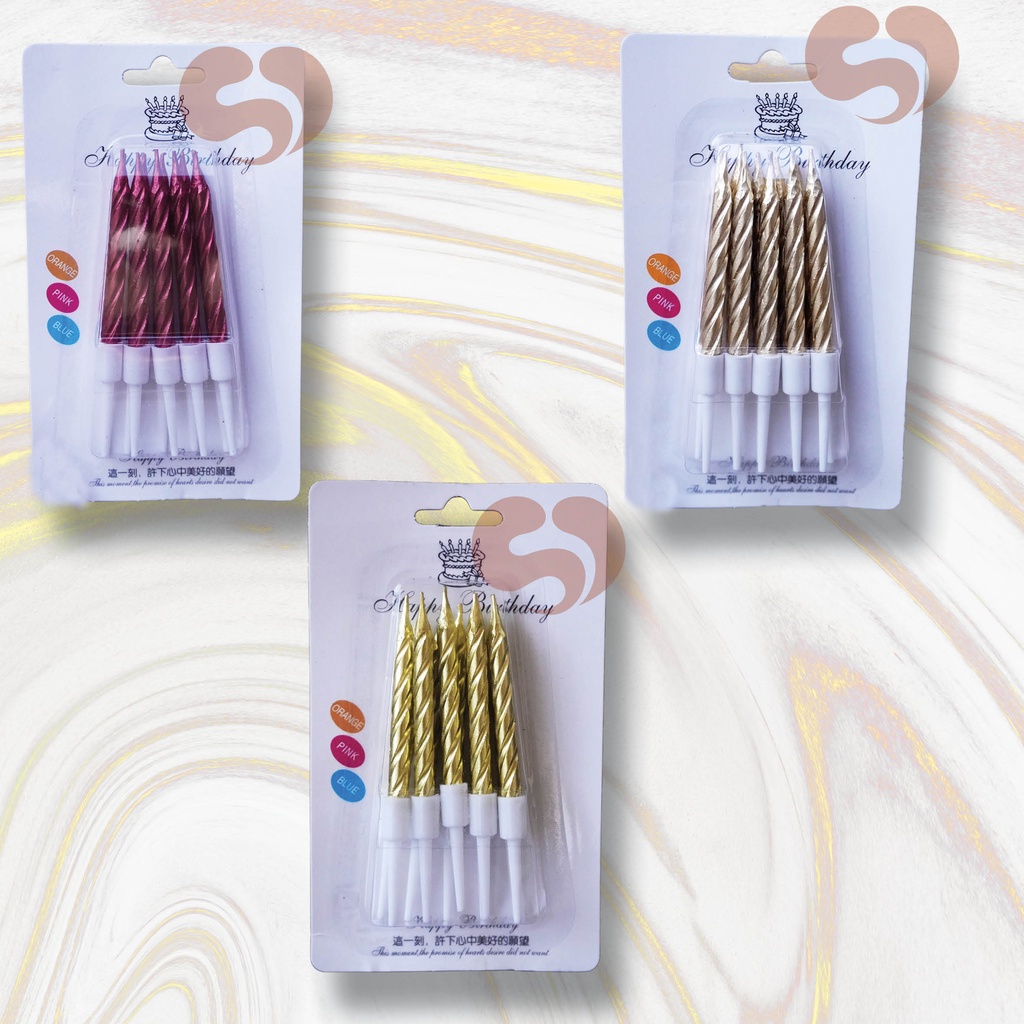 Lilin Ulang Tahun / Lilin Ulir Kecil
