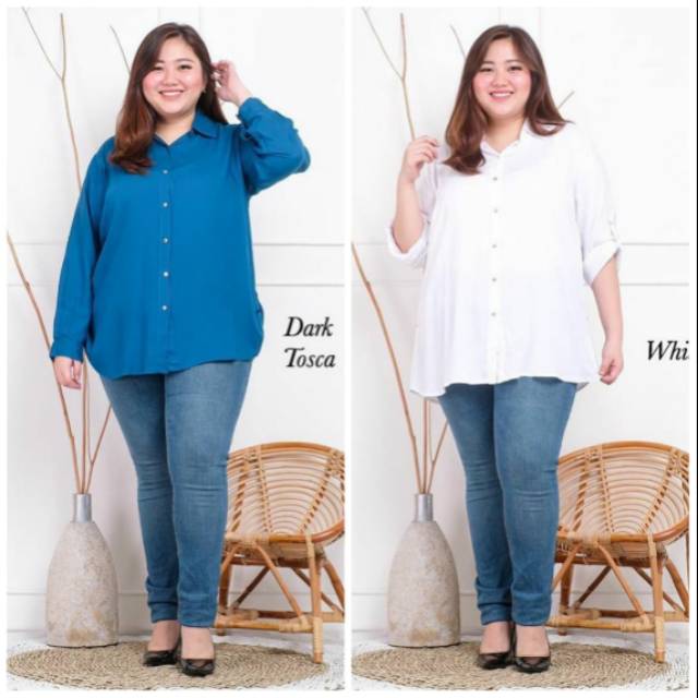 XXL BASIC SHIRTS KEMEJA KATUNLD 118 CM 3L