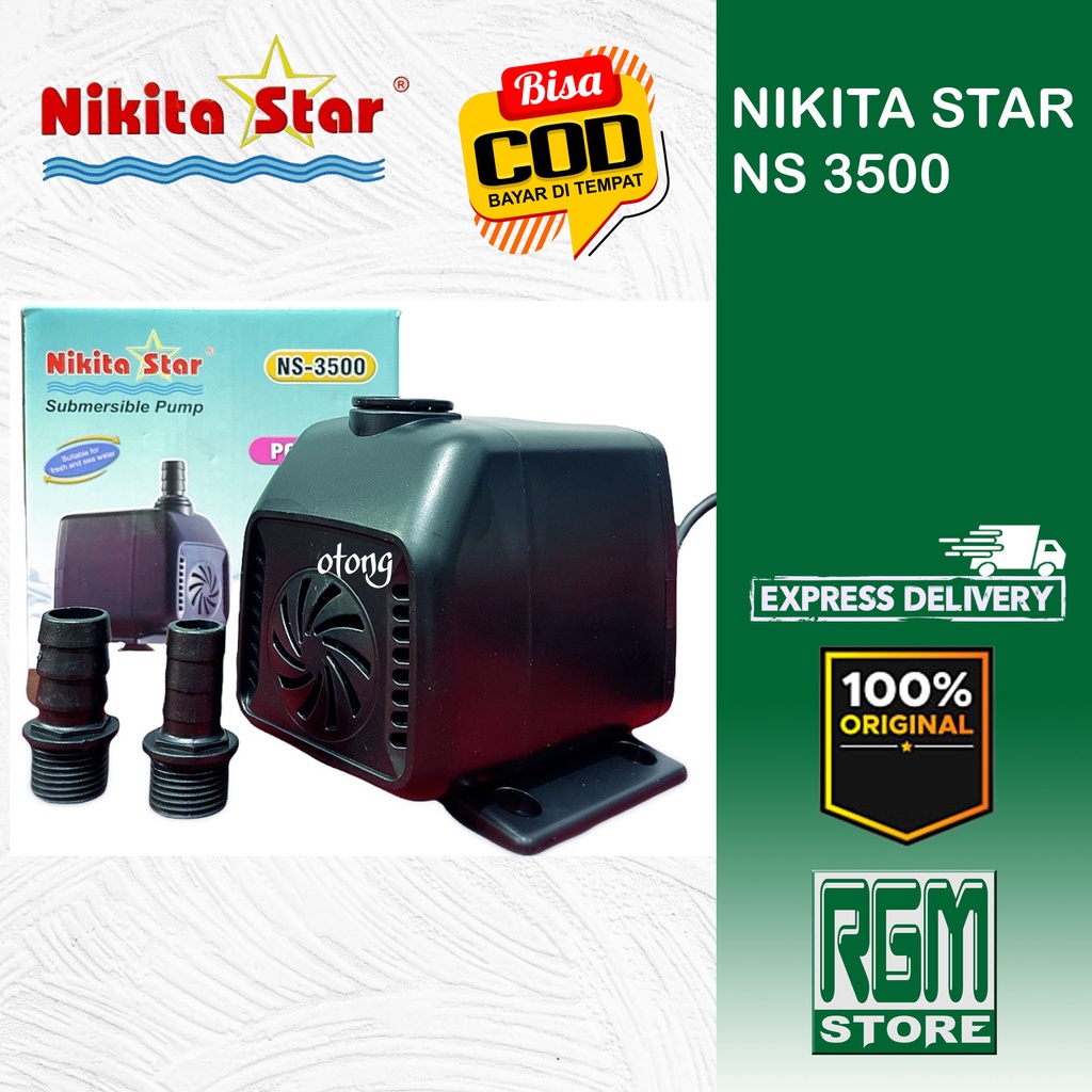 NIKITA STAR NS 3500 NS3500 MESIN POMPA KOLAM AQUARIUM HYDROPONIK