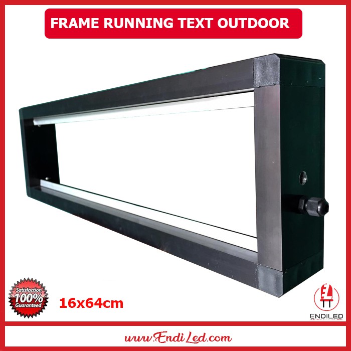 Frame led running text 16x64cm