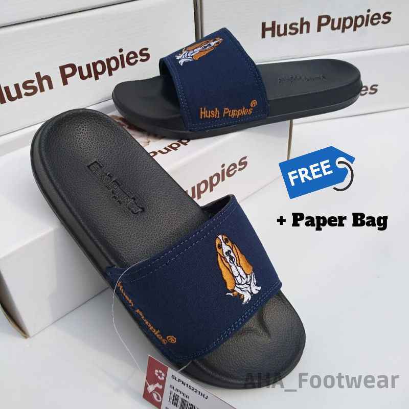 Sandal Hush Puppies Slop Pria Wanita Premium Quality Sandal Slop Hush Puppies